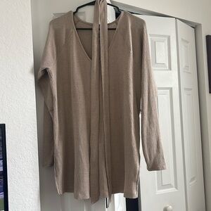 Beige maternity sweater